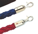 2 burgundy cord with hooks and stainless steel