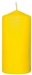 Yellow cylindrical candles 100X50 mm Duni