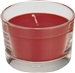 Duni burgundy glass jar candle Ibiza diam 85 mm by 12