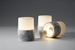 Bright marble LED candle holder