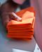 Dunisoft towel 40x40 sun orange package of 360