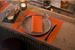 Placemat sun orange organic dunicel 30x40
