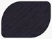 Dunicel organic black Stucco placemat 28x38