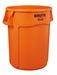 Round 167L Rubbermaid raw container orange