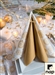 Christmas tablecloth roll crystals gold 1,20x25m