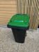 240L green 2-wheeled rubbish container