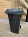 240L grey 2-wheeled rubbish container
