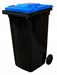 240L blue 2-wheeled rubbish container
