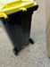 240L yellow 2-wheeled rubbish container