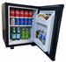 30L hotel minibar with solid black door
