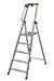 Aluminum ladder with handrail 3 steps XL type