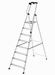 xstep professional aluminum stepladder 8 steps