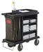 Compact hotel floor trolley