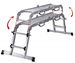 Multi-position telescopic ladder