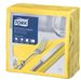 Tork yellow paper napkin 39x39 3 ply package of 1200