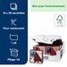 Non woven towel Tork Linstyle dinner burgundy 50