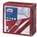 Tork paper towel 39x39 2 burgundy folds package 1800