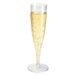 Disposable champagne flutes crystal has injected 13.5 cl 100 package