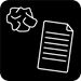 Paper recycling magnet 45x45 mm