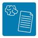 Blue magnetic paper sorting tray, 45x45 mm