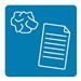 Blue magnetic paper sorting tray, 90x90 mm