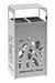 Cybel Extreme 2x60L stainless steel recycling bin