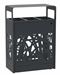 Cybel 3x60L anthracite recycling bin with rectangular openings