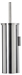 Wall-mounted or free-standing stainless steel toilet brush holder Rossignol