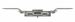 Drawbar towbar for 600L and 770L garbage container
