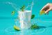 White reusable mojito glass 43cl