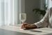 Reusable white stemmed glass 30cl