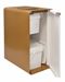 Selective sorting bin 2x20L white bio-waste