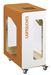 Vigipirate-era 90L wheeled recycling bin with white Cubatri cartridges