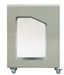 90L wheeled recycling bin with Vigipirate security alert for other waste, white Cubatri