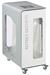 90L wheeled recycling bin with Vigipirate security alert for other waste, white Cubatri