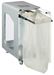 90L wheeled recycling bin with Vigipirate security alert for other waste, white Cubatri
