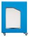 90L wheeled recycling bin (Vigipirate security alert) for white paper (Cubatri)