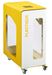 90L white plastic Cubatri wheeled recycling bin (Vigipirate security alert)