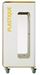 90L white plastic Cubatri wheeled recycling bin (Vigipirate security alert)