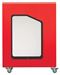 90L metal Cubatri recycling bin with Vigipirate security measures on wheels
