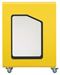 90L plastic Cubatri recycling bin with wheels (Vigipirate security alert)