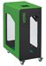 90L glass cubetri recycling bin with Vigipirate safety measures on wheels