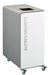 90L wheeled recycling bin for other waste, white, Cubatri