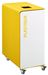 90L white plastic recycling bin on wheels, cubatri