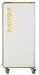 90L white plastic recycling bin on wheels, cubatri