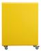 90L white plastic recycling bin on wheels, cubatri