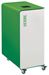90L glass cubetri white wheeled recycling bin