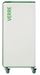 90L glass cubetri white wheeled recycling bin