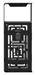 Artri 110L recycling bin for other waste with ashtray