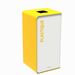75L white plastic recycling bin, Cubatri